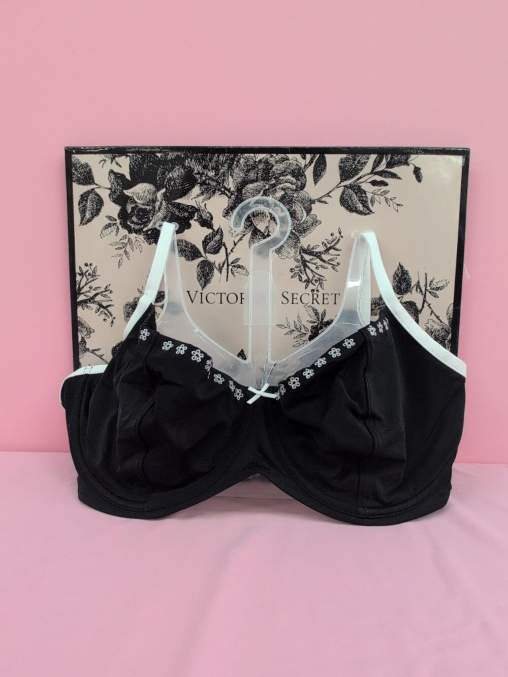 Victoria's Secret PINK x Frankies Bikinis Buttercup Bikini Top Black XXL NWT